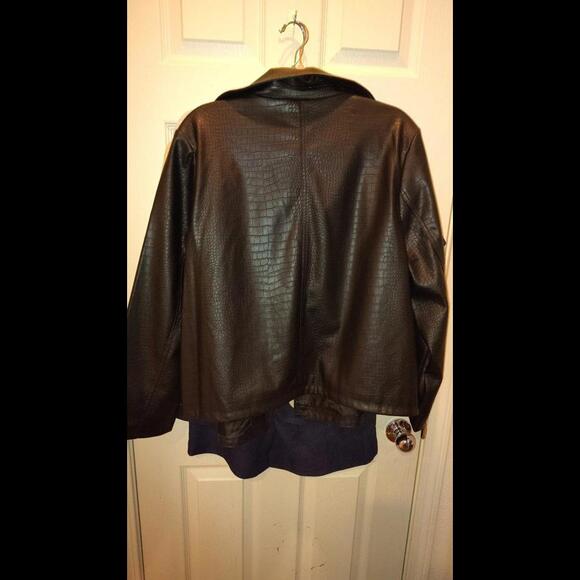 Marc New York by Andrew Marc Stylish Leather Jacket size 1x - Picture 6 of 6